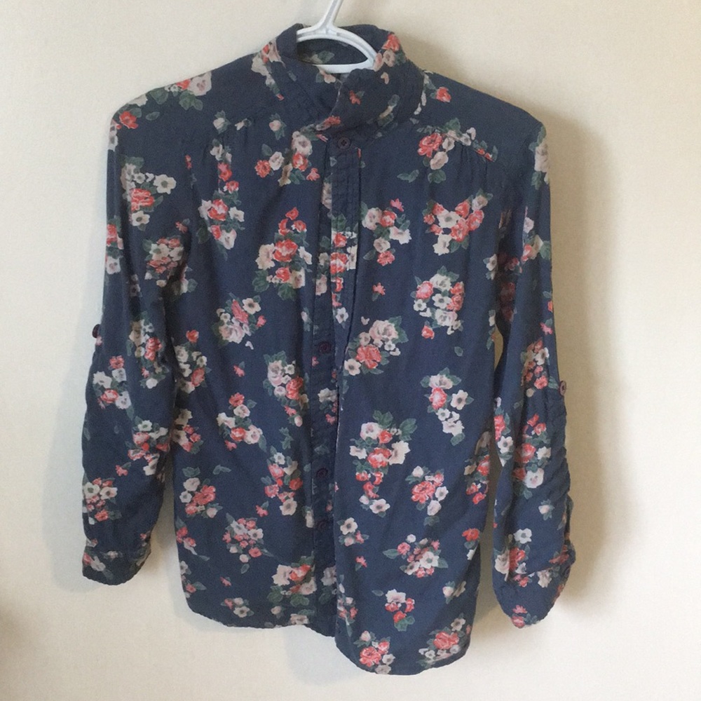 Floral Button-Down Shirt